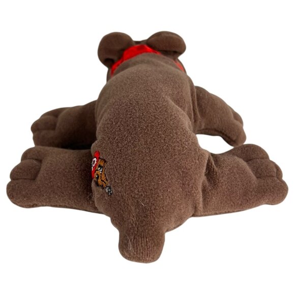 2 VTG Tonka Pound Puppies Plush Toys Gray Black Spots Brown Rumple Skins Newborn - Picture 8 of 11